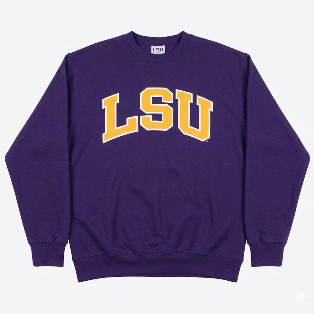 Champion Purple and Gold Crewneck Sweater